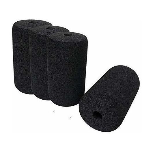 Etahmart 4X8 Inch Gym Machine Soft Rubber Foam Roller Set of 2 Pieces Multi-training Bar (Black) - Image 7