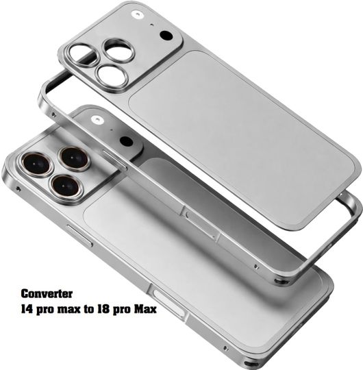 HANIRY iPhone 14 Pro Back Cover, Black Hard Case - Image 6