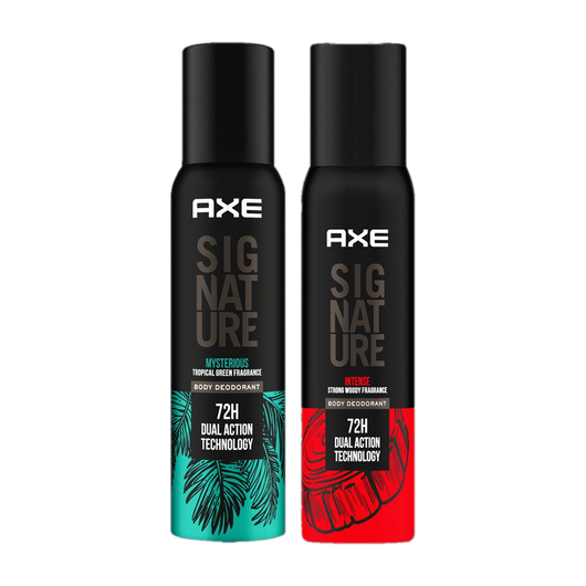 AXE SIGNATURE SIGNATURE Dark Temptation and Champion Deodorant No Gas Body Perfume Deodorant Spray - For Men