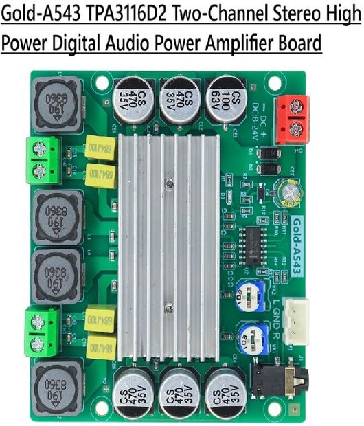 SG Flash Premium 12V 24V 2x50+100W 2.1 Digital Amplifier Board TPA3118 - Image 8