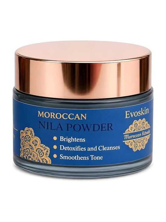 YILEST Natural Moroccan Blue Powder Clay Mask for Skin Brightening, Tan Removal (50 g) (50 g) - Image 8