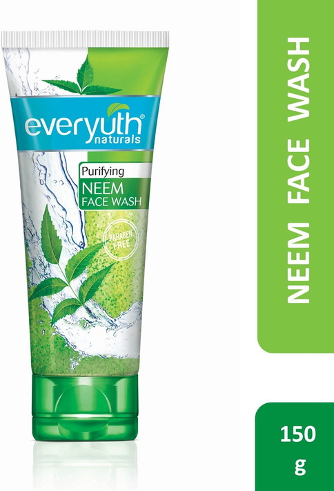 Everyuth Naturals Purifying Neem  Antibacterial Neem and Tea Tree Oil Hydrated, Clear Face Wash (150 g)
