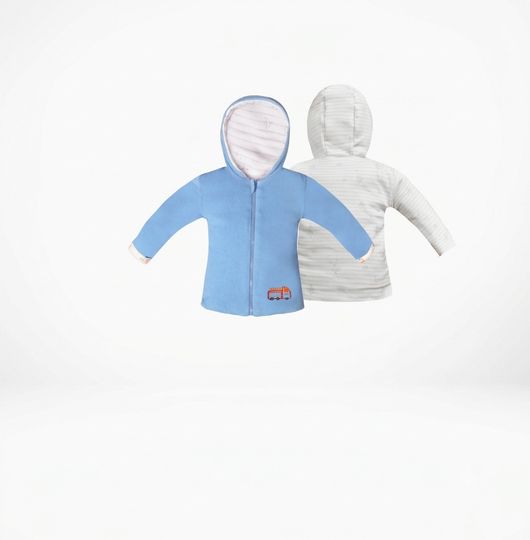 hyfashion Boys & Girls Solid Denim Jacket (Blue) - Image 8