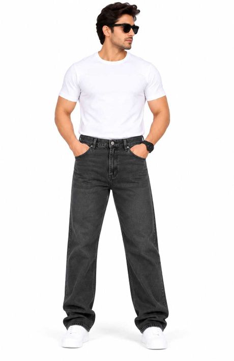 NfG Men Baggy Fit High Rise Black Jeans - Image 8