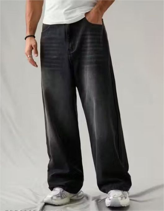 DARIO PRIDE Men Loose Fit Mid Rise Black Jeans - Image 8