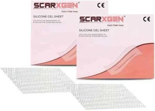 SCARXGEN Silicone Gel Sheet | 5cm x 5cm | Scar Sheet | Small Scars, Laparoscopic scar Composites Medical Dressing Price in India - Buy SCARXGEN Silico