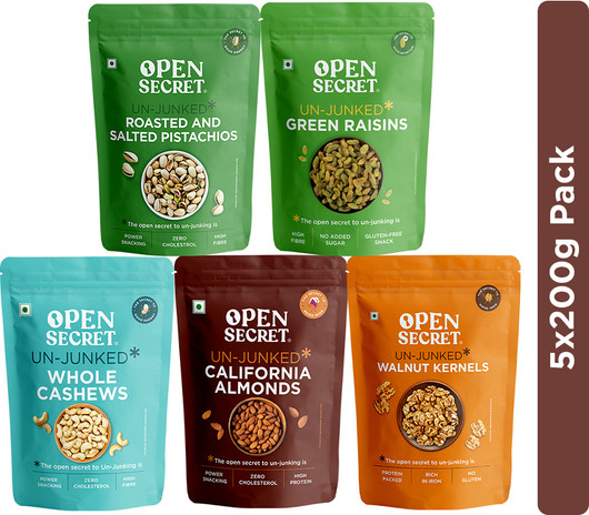 Get ₹1373 Off: Dry Fruits Combo (Almonds, Cashews, Walnuts, Pista, Raisins) - ₹507 Only!