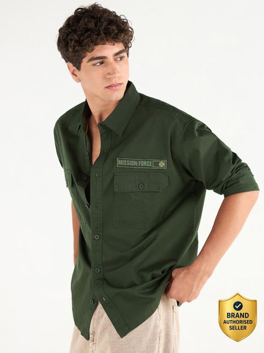 BEWAKOOF Men Oversized Fit Checkered Spread Collar Casual Shirt - Image 8