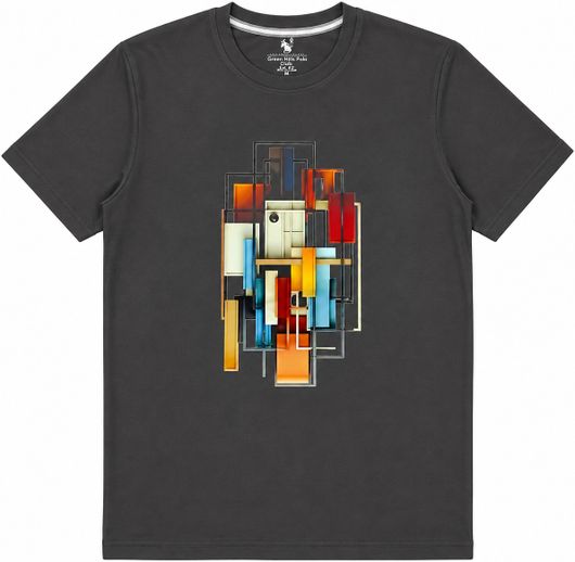 privic Men Printed V Neck Polyester Red T-Shirt - Image 7