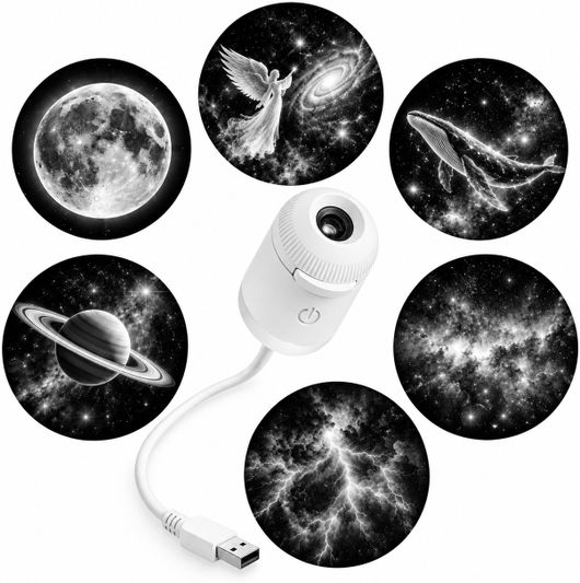 NITIMATTA ENTERPRISE USB Galaxy Star Projector Night Lamp, 12 cm, - Image 8