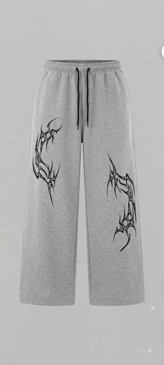 Toura Pack of 2 Men Printed Black, Grey Track Pants - Image 4