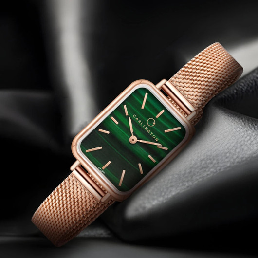 carlington ct 2041 rosegreen iconic series premium ladies wrist watches analog watch women