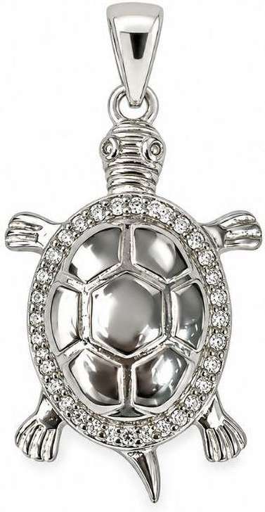 SRKJ 925 Sterling Silver Turtle Pendant for Men | Stylish Tortoise Animal Pendant Rhodium Sterling Silver Locket deal from flipkart