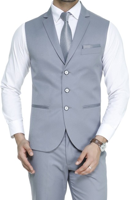 Mens Check Slim Fit Suit Jacket Waistcoat Trousers Wedding Business   SIRRI