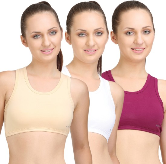 BODYCARE 6564A Cotton, Spandex Full Coverage Push Up Sports Bra (30B,  White) in Ahmedabad at best price by Desi Corest - Justdial