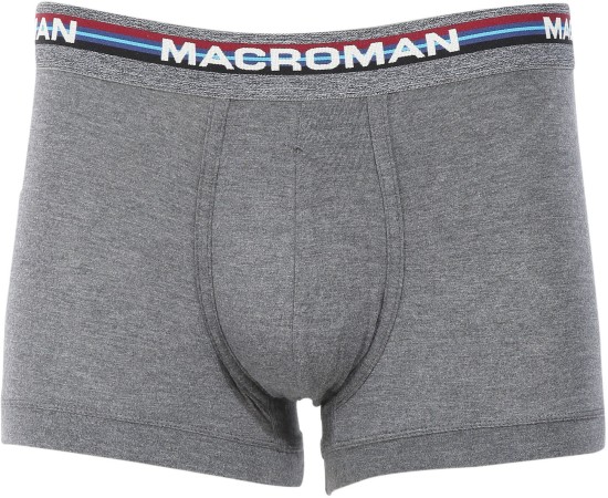 Macroman M – Series Men's 2-Pack Salsa V Cut Underwear Combed Cotton Brief  (Outer Elastic) M Black Melange - Humarabazar