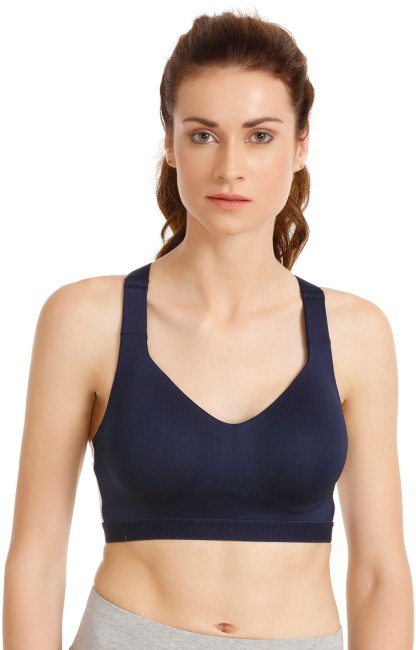 Buy Zivame Zelocity Quick Dry Sports Bra With Removable Padding - Turkish  Tile - Blue Online