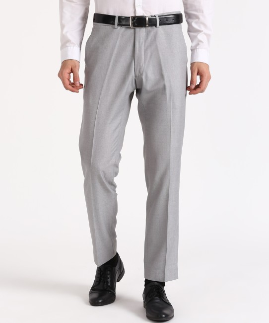 Buy Grey Trousers & Pants for Men by Marks & Spencer Online