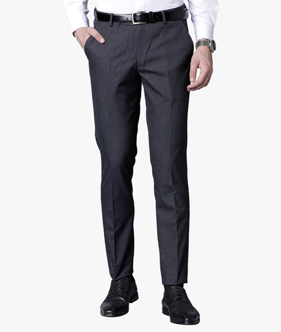 Black Coffee Grey Slim Fit Flat Trousers MensBoyGroomsOnlineSeasonswaycomIndia   Cheap Rates ApparelFree ShippingCash on Delivery