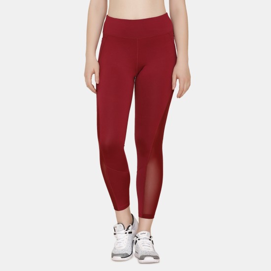 Buy Zelocity High Rise Quick Dry Light Support Leggings - Biscay Bay at  Rs.698 online