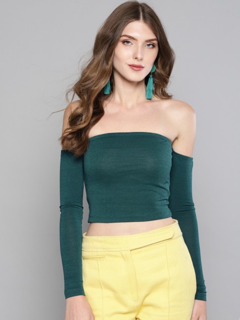 Douhoow Tube Top for Women Summer Girls Solid Color India