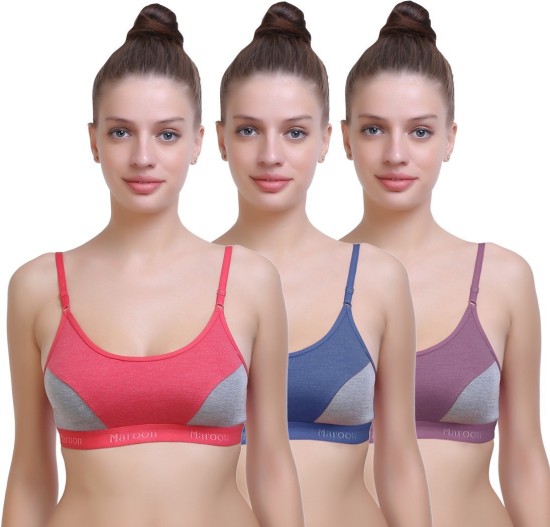 Buy Kanzer Heavy padded bra - Maroon Online at Best Prices in India - Hecmo