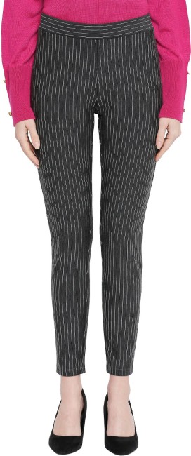 Buy Mens Black Striped Casual Pants for Men Online at Bewakoof