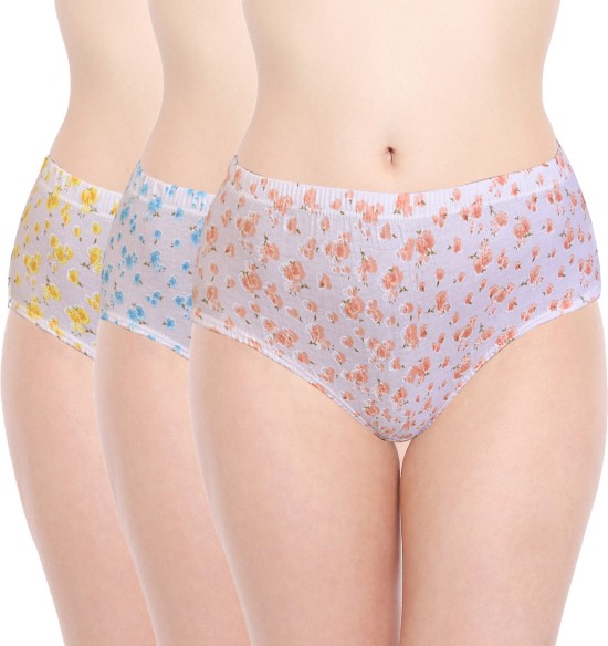 Buy VESY Women Cotton Hipster Solid Plus Size Panty Small to 10XL (Pack of  3) (S) Multicolour at