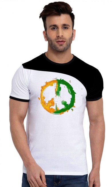 Mens Cotton White Tiranga Printed T Shirt Age Group: 18+ at Best Price in  Delhi