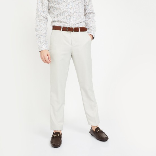 7 Solid Colours Plain Non Lycra Cotton Trousers Party Wear Men