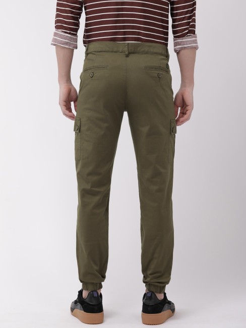 Khaki military print slim pants