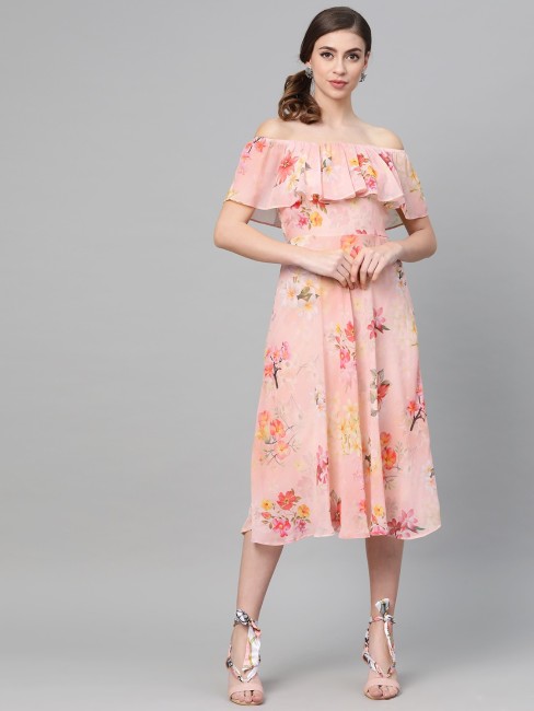 Flipkart off sale shoulder dress