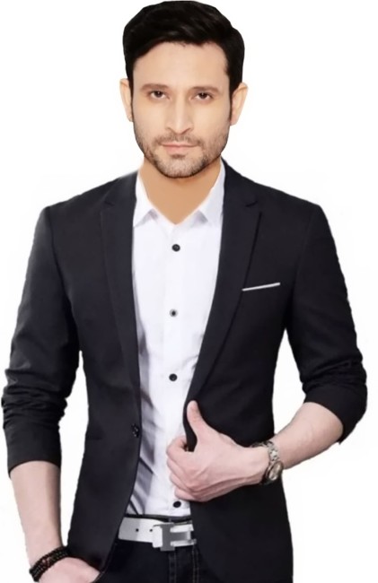 Men's Cotton Stand Collar Slim Fit Plain Blazer, Size: S,M,L,XL & XXL at Rs  1999 in Pune
