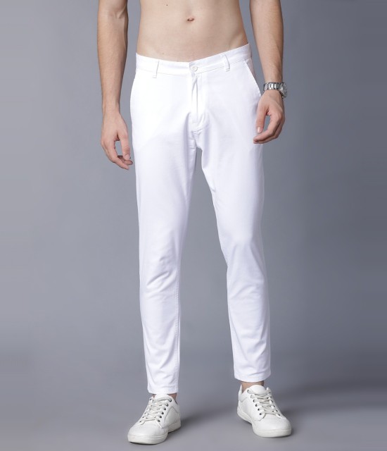 Spykar Mens Khaki Slim Fit Low Rise Trousers 38  Amazonin Fashion