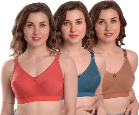 Buy Alishan Red Cotton Full Coverage Non Padded Bra Bra - 38D (AS0815)  Online at Best Prices in India - JioMart.