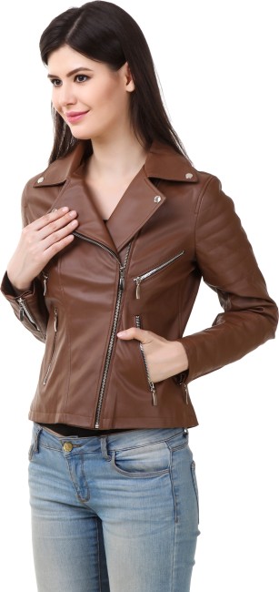 Flipkart leather 2024 jackets for womens