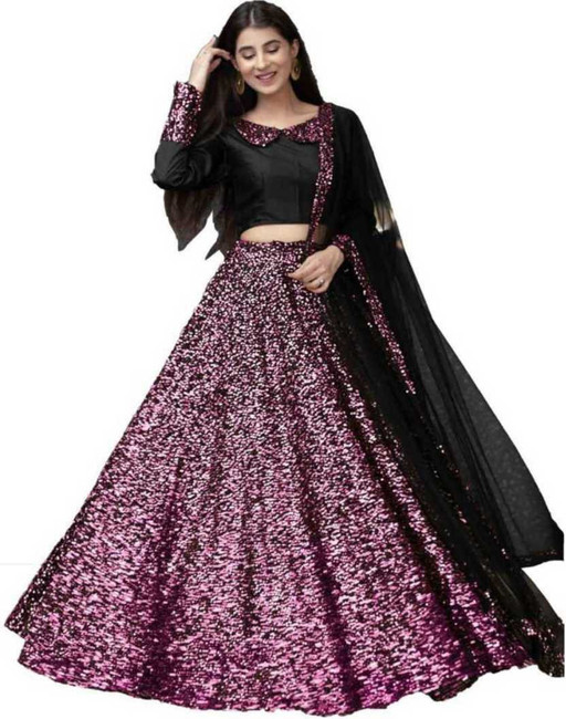 Flipkart velvet lehenga cheap