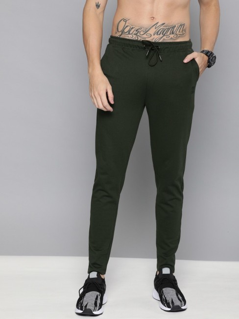 Buy Harvard Men Black Solid Tapered Style Track Pants - Track