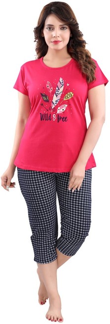 Female Mix Designer Kids Capri Night Suit Vol 5114 Set at Rs 295/piece in  Surat