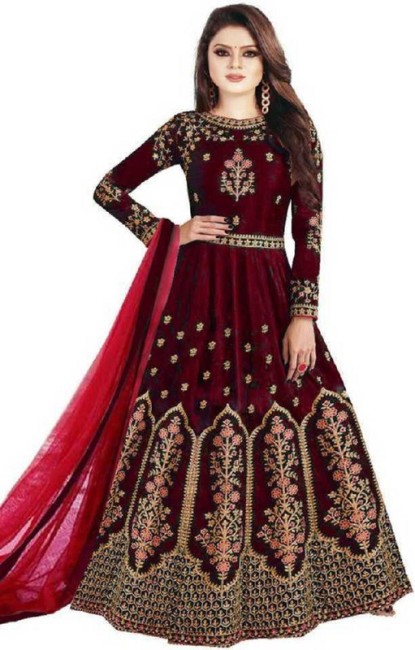 Velvet Gown - Buy Velvet Gown online at Best Prices in India