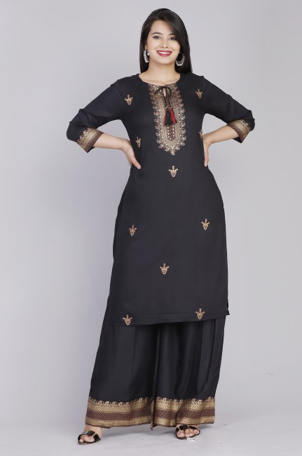 Long Kurtis With Palazzo Pants - Buy Long Kurtis With Palazzo Pants online  at best prices 