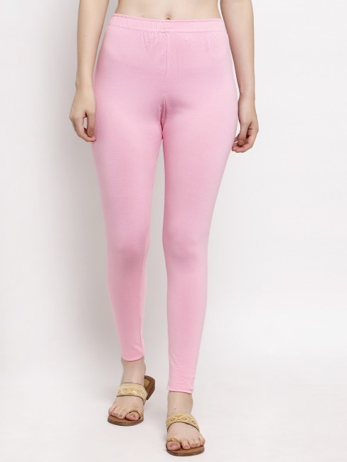 Buy Ms.Lingies Women Pink Solid Viscose Leggings Online at Best Prices in  India - JioMart.