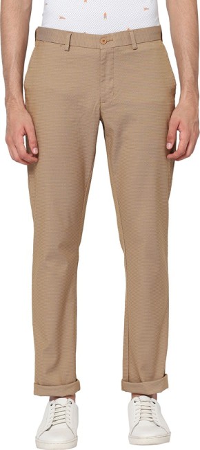 Textured Formal Trousers In Khaki B91 Miron