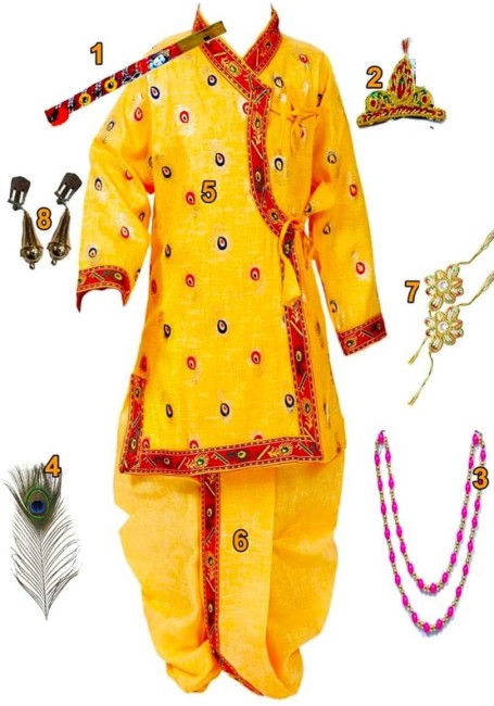 Krishna Dress - Buy Krishna Costume Fancy Dress Online at Best