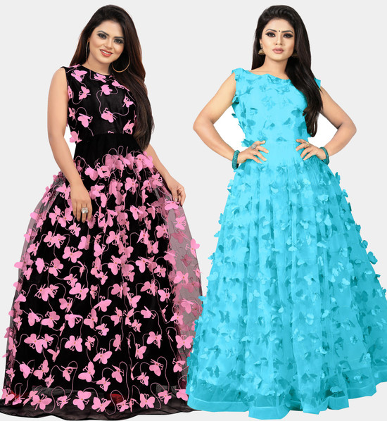 Designer gown in flipkart on sale