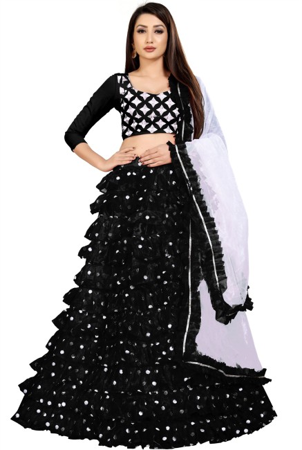 Stitched Designer Skirt With Crop Top And Dupatta party wear