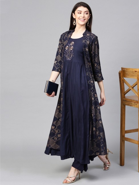 Flipkart long sale jacket kurti