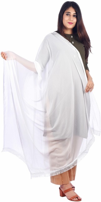 White Womens Dupattas - Buy White Womens Dupattas Online at Best Prices In  India