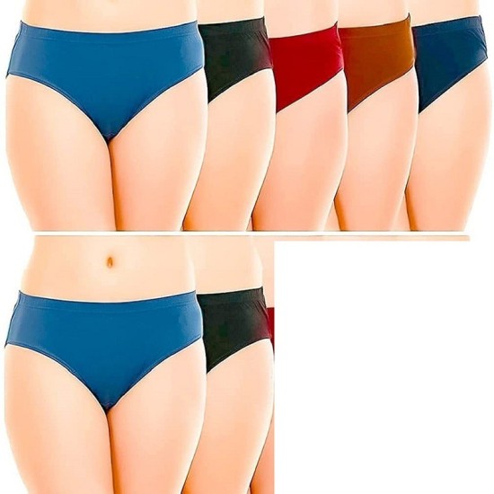 Buy Rupa Assorted Solid Cotton Pack of 10 Panties (Size 85 CM