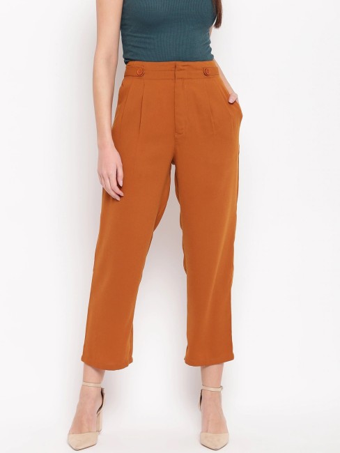 Brown Trousers For Women Online  Buy Brown Trousers Online in India